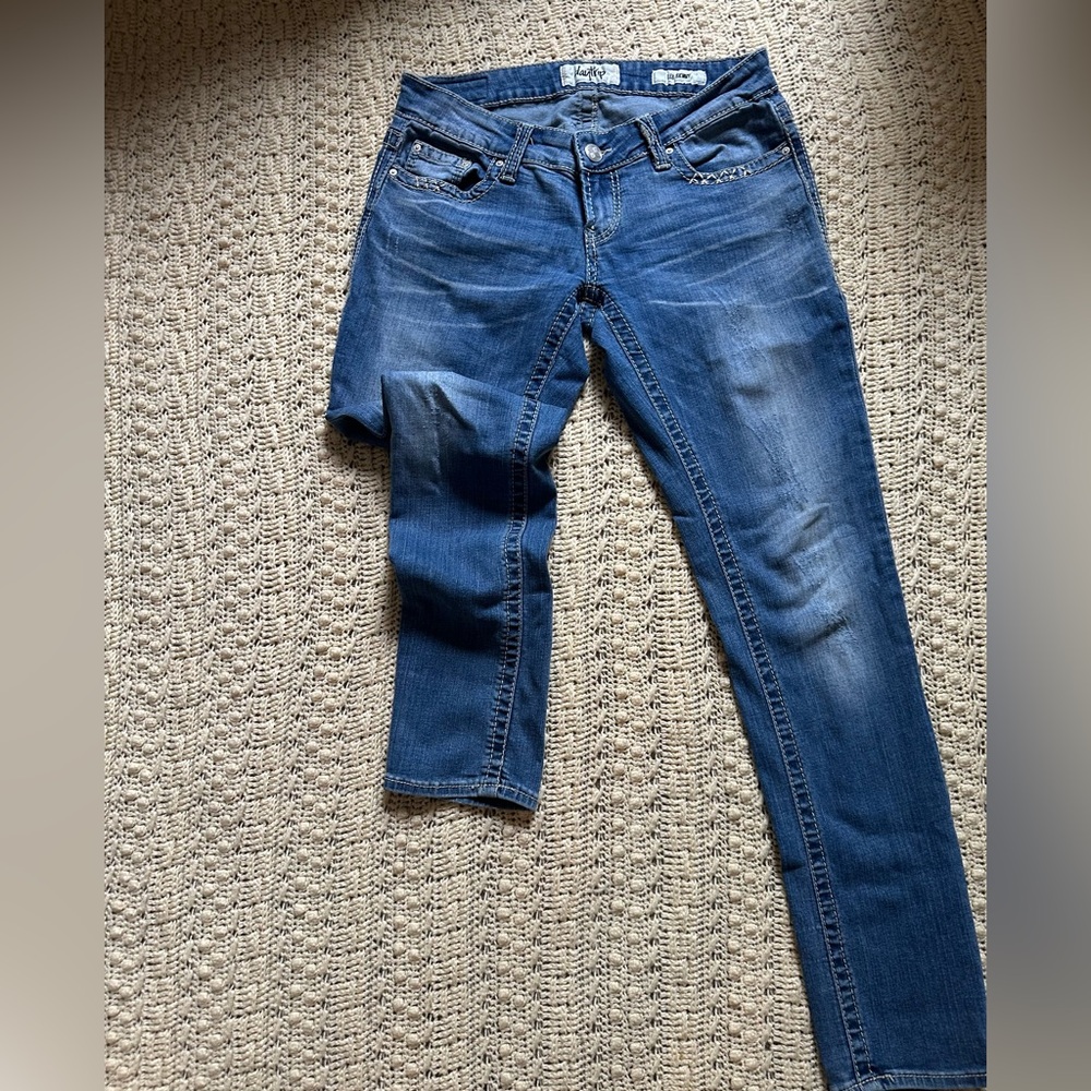 Daytrip Light and Medium Blue Leo Skinny Jeans